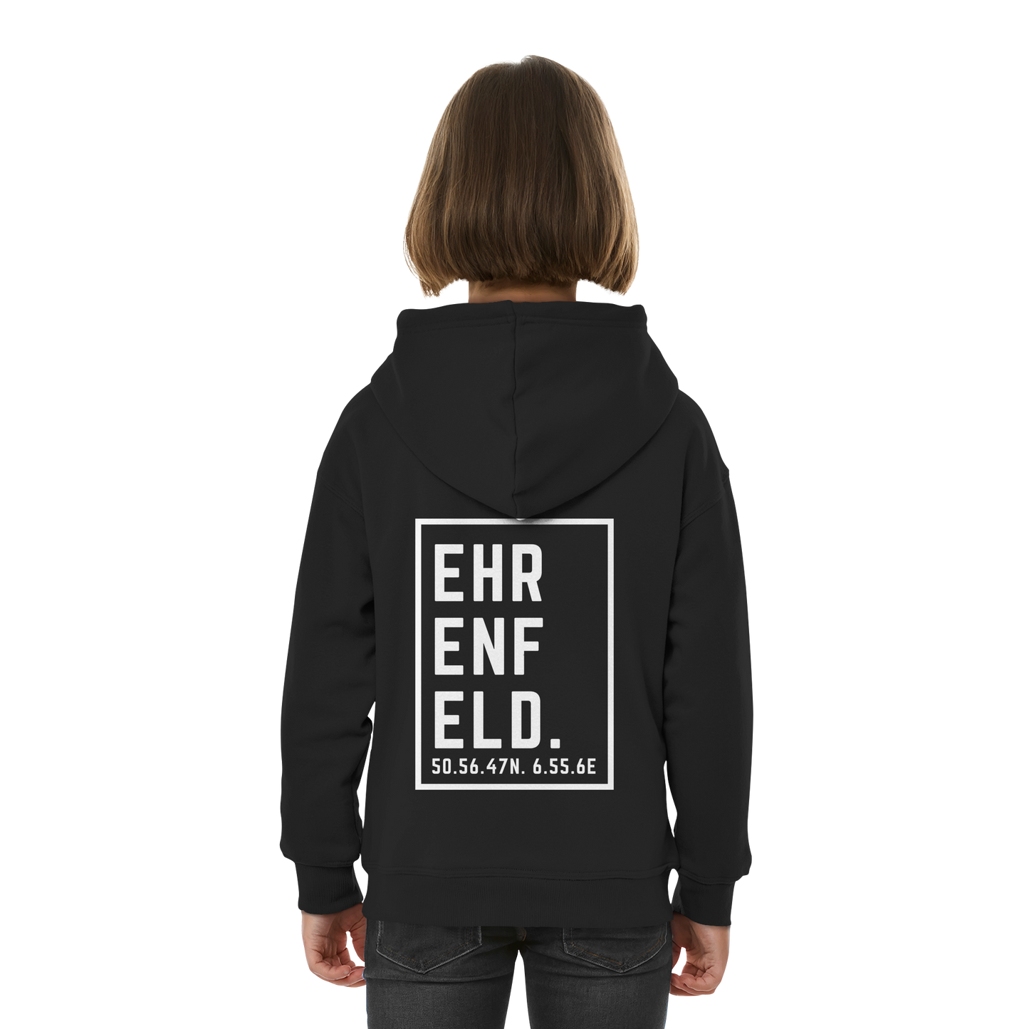 Ehrenfeld Koordinaten (großer Druck auf dem Rücken) - Kids Basic Hoodie