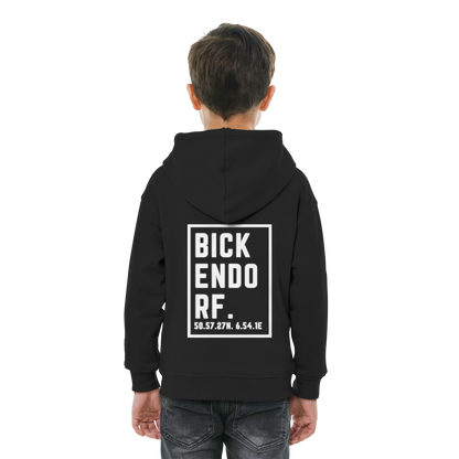 Bickendorf Koordinaten (großer Druck auf dem Rücken) - Kids Basic Hoodie
