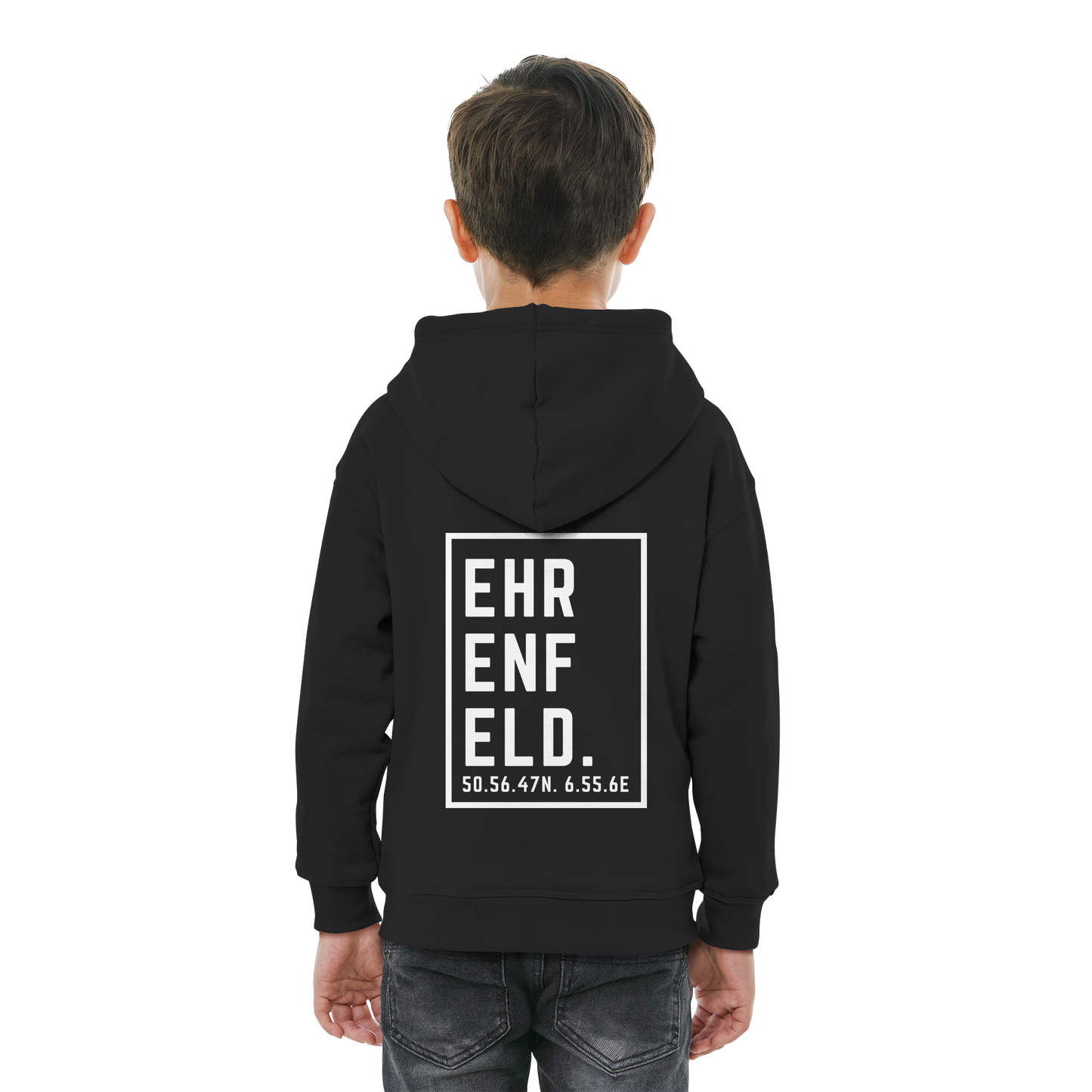 Ehrenfeld Koordinaten (großer Druck auf dem Rücken) - Kids Basic Hoodie
