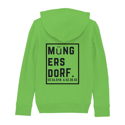 Müngersdorf Koordinaten (großer Druck auf dem Rücken) - Kids Basic Hoodie