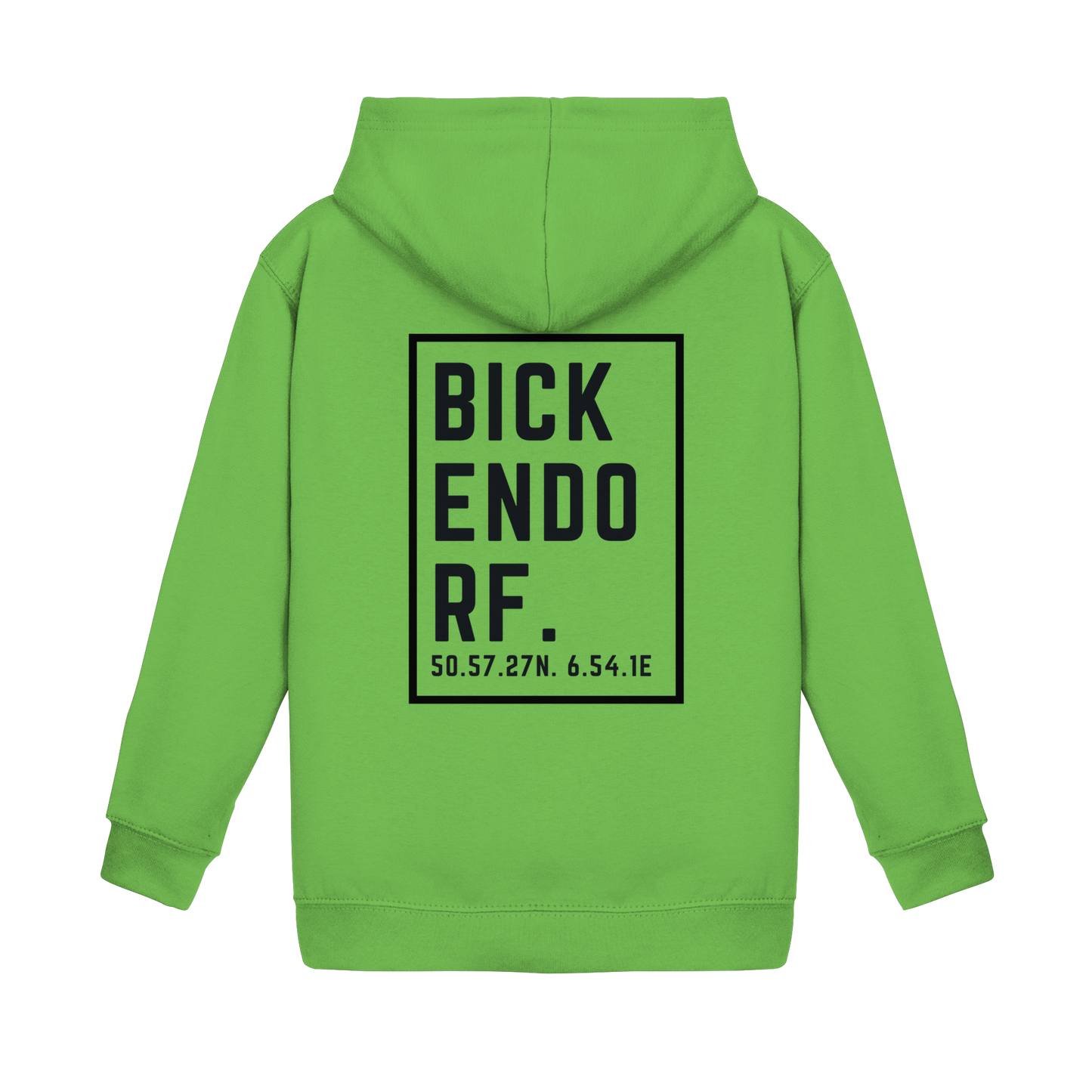 Bickendorf Koordinaten (großer Druck auf dem Rücken) - Kids Basic Hoodie