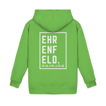 Ehrenfeld Koordinaten (großer Druck auf dem Rücken) - Kids Basic Hoodie