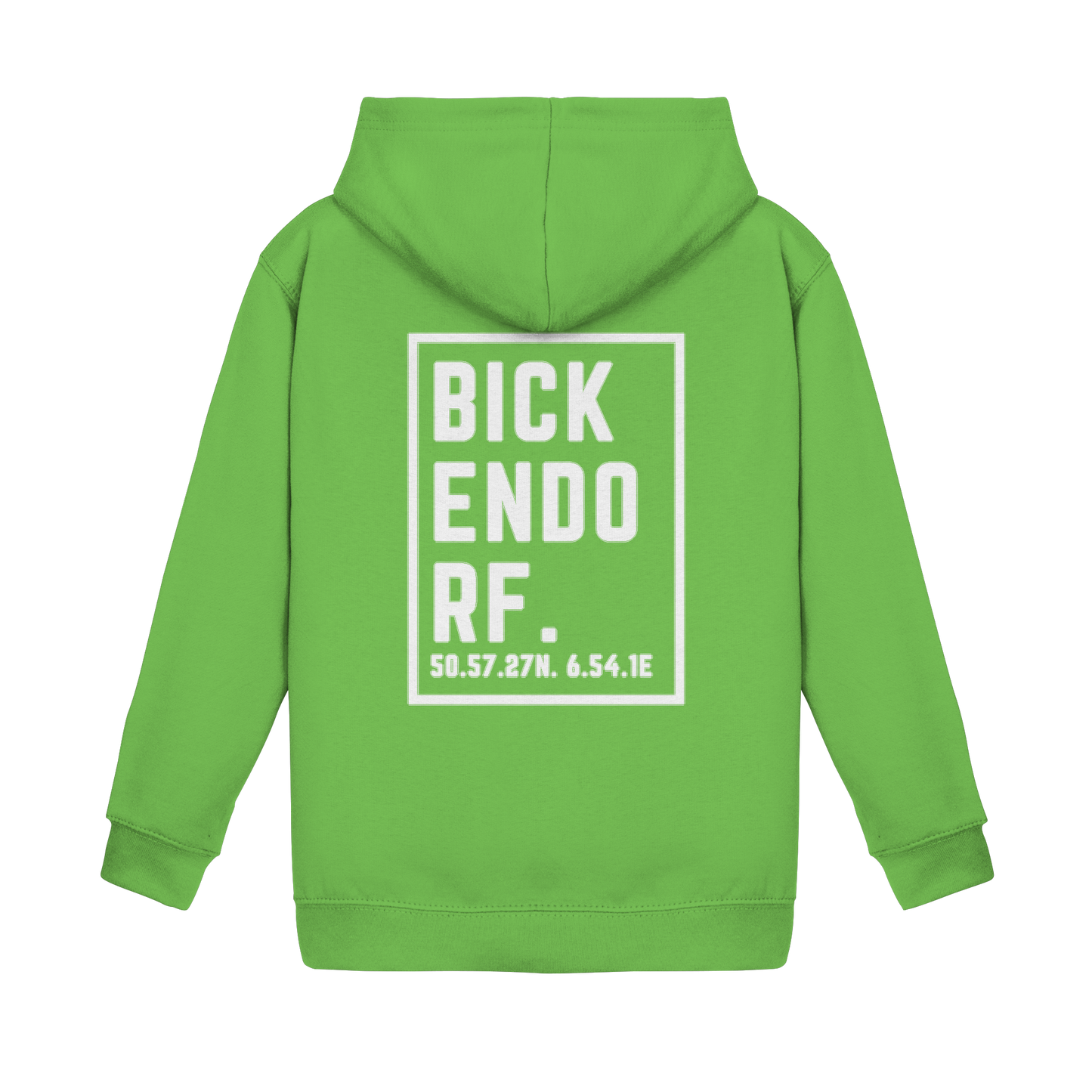 Bickendorf Koordinaten (großer Druck auf dem Rücken) - Kids Basic Hoodie