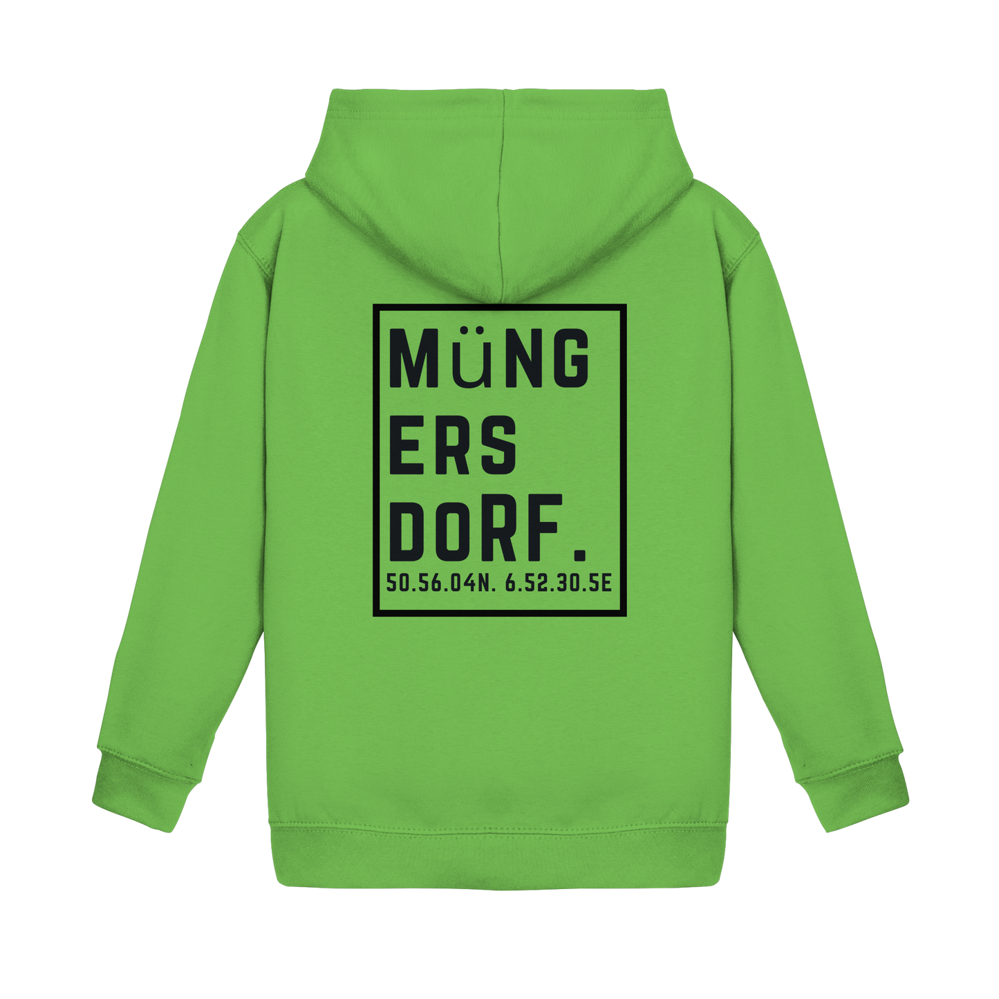 Müngersdorf Koordinaten (großer Druck auf dem Rücken) - Kids Basic Hoodie