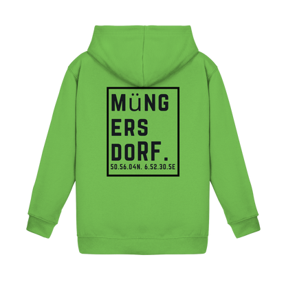 Müngersdorf Koordinaten (großer Druck auf dem Rücken) - Kids Basic Hoodie