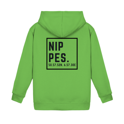 Nippes Koordinaten (großer Druck auf dem Rücken) - Kids Basic Hoodie