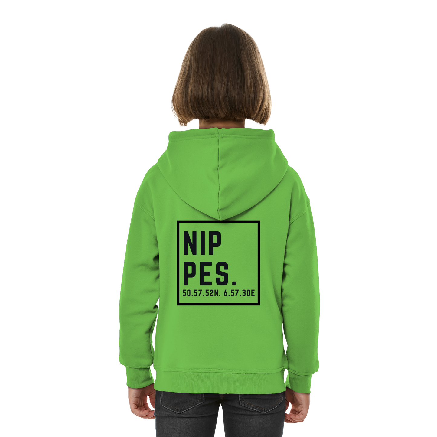 Nippes Koordinaten (großer Druck auf dem Rücken) - Kids Basic Hoodie