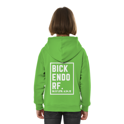 Bickendorf Koordinaten (großer Druck auf dem Rücken) - Kids Basic Hoodie