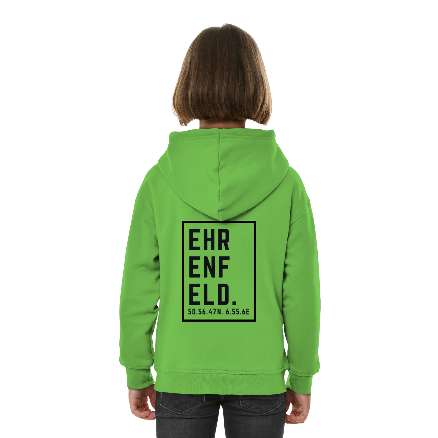 Ehrenfeld Koordinaten (großer Druck auf dem Rücken) - Kids Basic Hoodie