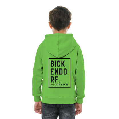 Bickendorf Koordinaten (großer Druck auf dem Rücken) - Kids Basic Hoodie
