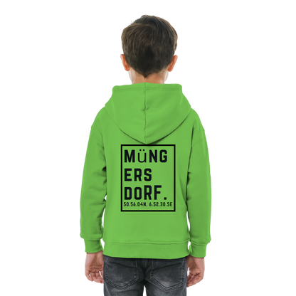 Müngersdorf Koordinaten (großer Druck auf dem Rücken) - Kids Basic Hoodie