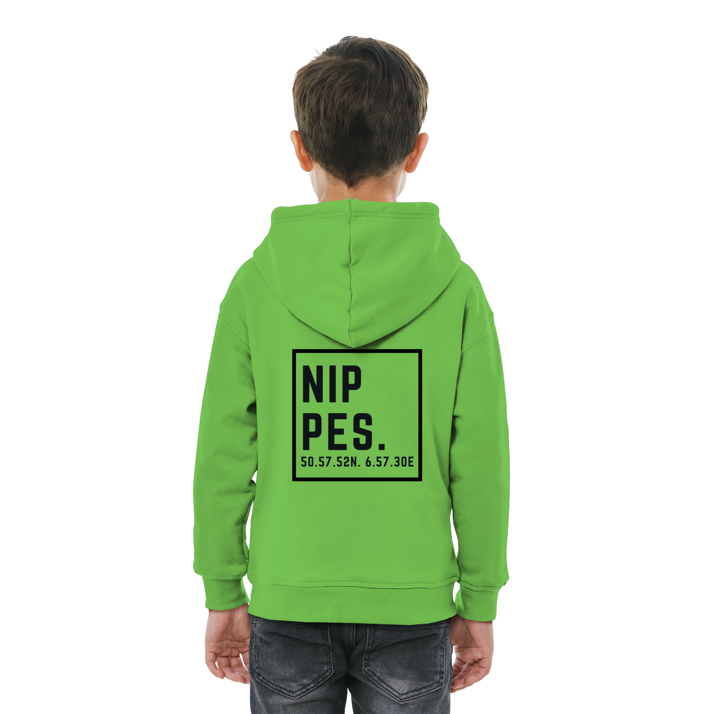 Nippes Koordinaten (großer Druck auf dem Rücken) - Kids Basic Hoodie