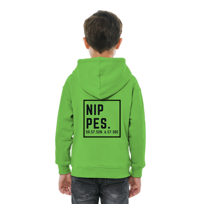 Nippes Koordinaten (großer Druck auf dem Rücken) - Kids Basic Hoodie