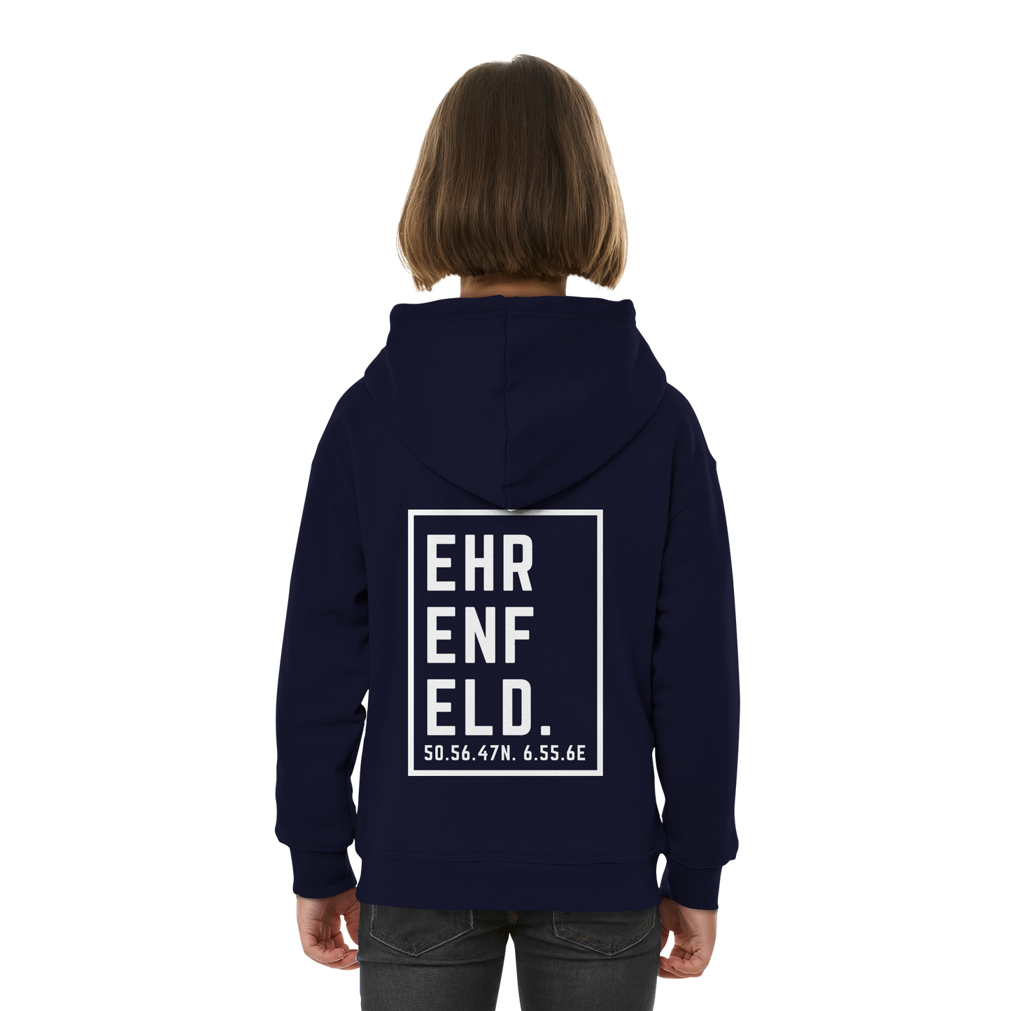 Ehrenfeld Koordinaten (großer Druck auf dem Rücken) - Kids Basic Hoodie