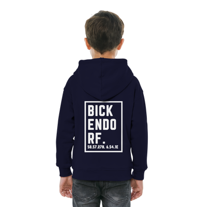 Bickendorf Koordinaten (großer Druck auf dem Rücken) - Kids Basic Hoodie