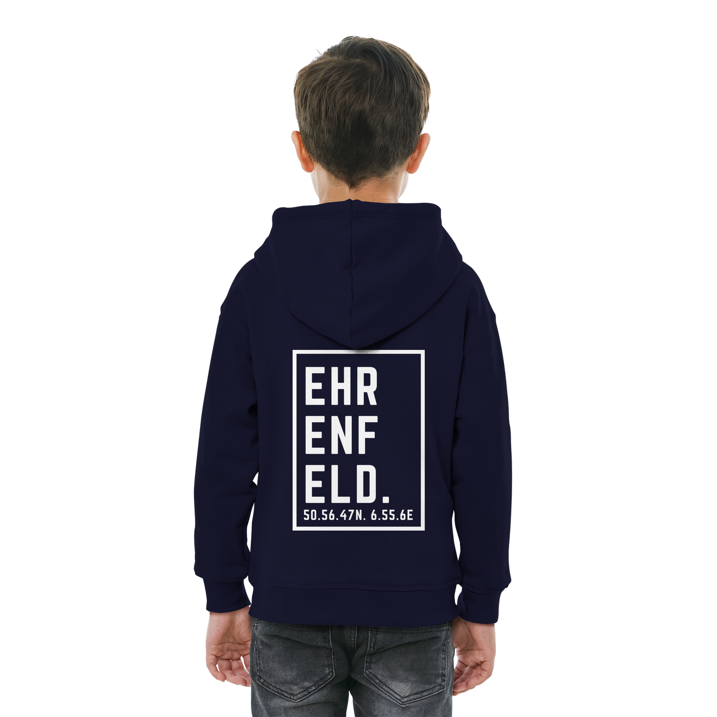 Ehrenfeld Koordinaten (großer Druck auf dem Rücken) - Kids Basic Hoodie