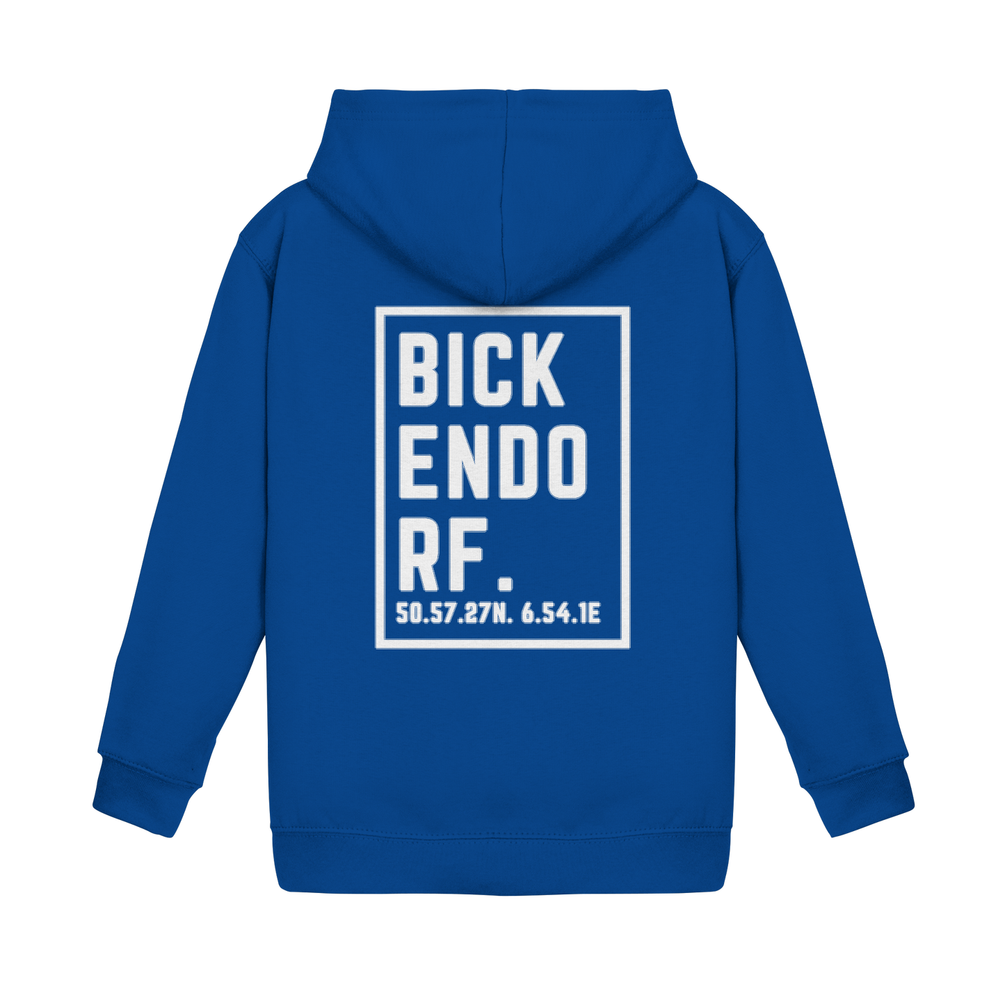 Bickendorf Koordinaten (großer Druck auf dem Rücken) - Kids Basic Hoodie