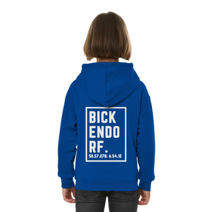 Bickendorf Koordinaten (großer Druck auf dem Rücken) - Kids Basic Hoodie