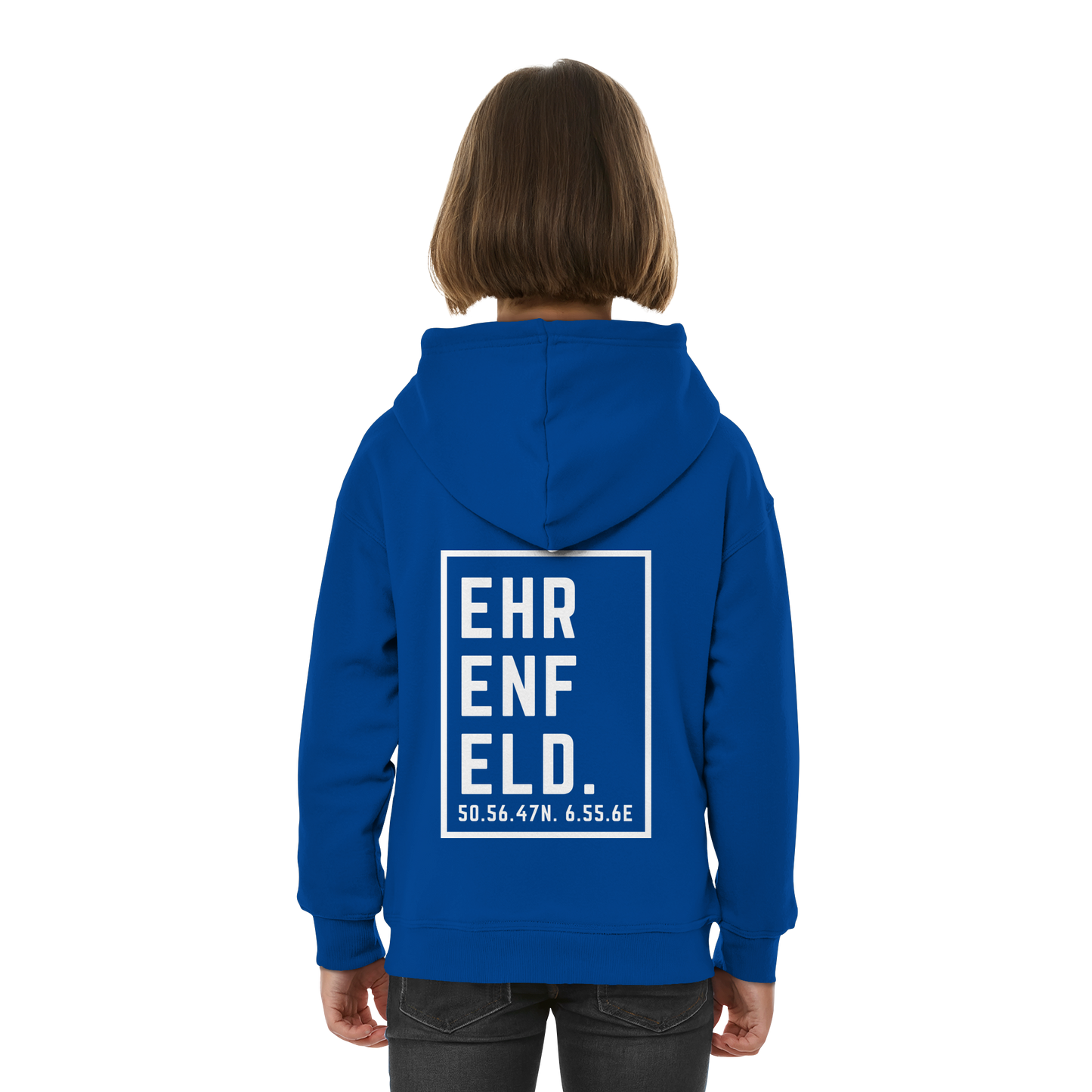 Ehrenfeld Koordinaten (großer Druck auf dem Rücken) - Kids Basic Hoodie