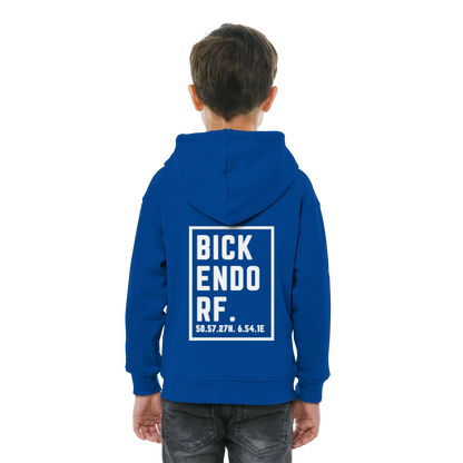 Bickendorf Koordinaten (großer Druck auf dem Rücken) - Kids Basic Hoodie