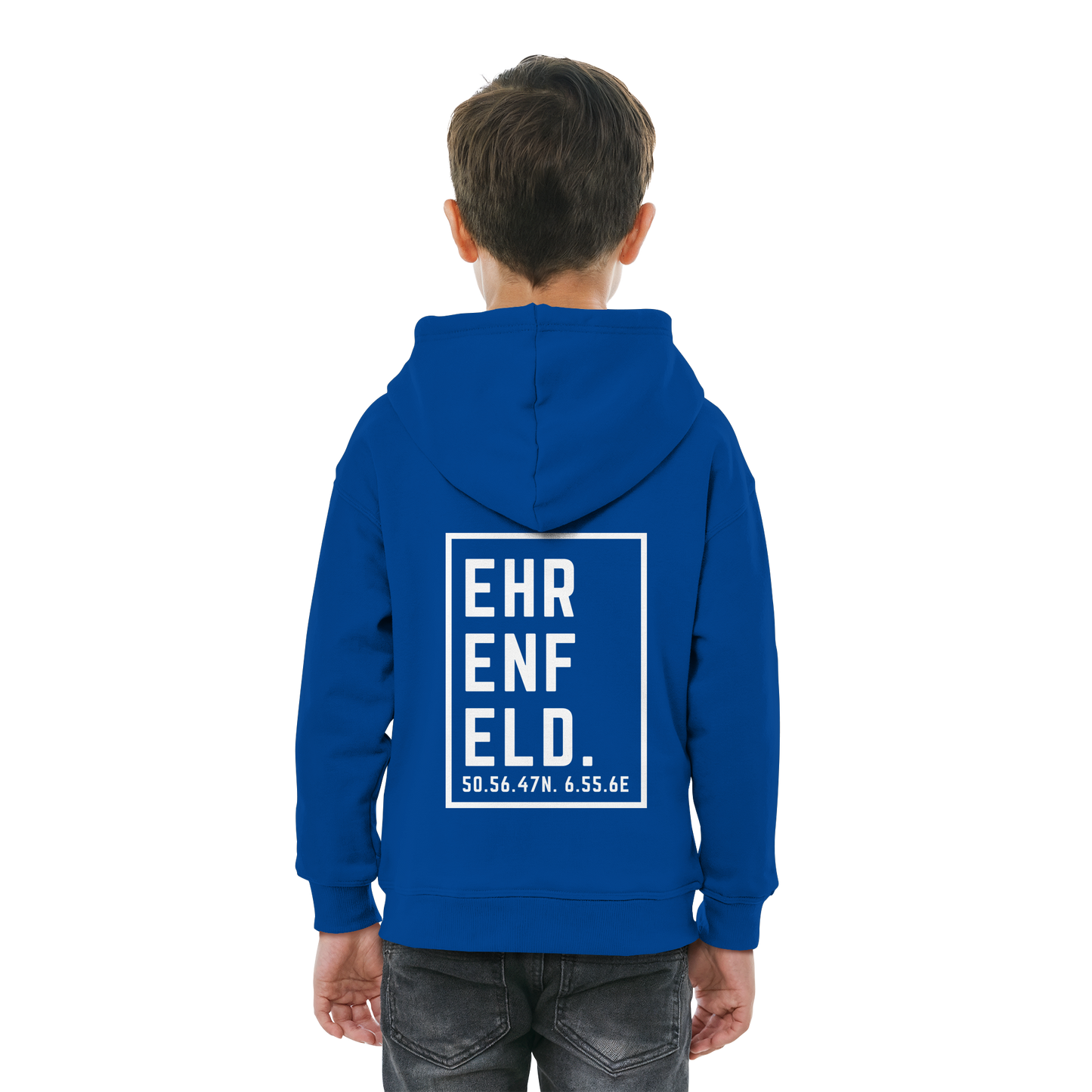 Ehrenfeld Koordinaten (großer Druck auf dem Rücken) - Kids Basic Hoodie