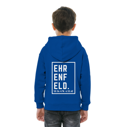 Ehrenfeld Koordinaten (großer Druck auf dem Rücken) - Kids Basic Hoodie