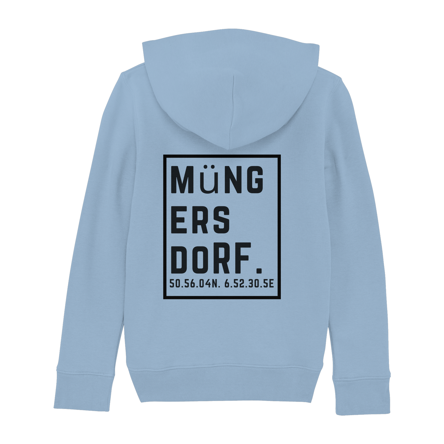 Müngersdorf Koordinaten (großer Druck auf dem Rücken) - Kids Basic Hoodie