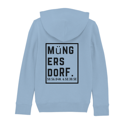 Müngersdorf Koordinaten (großer Druck auf dem Rücken) - Kids Basic Hoodie