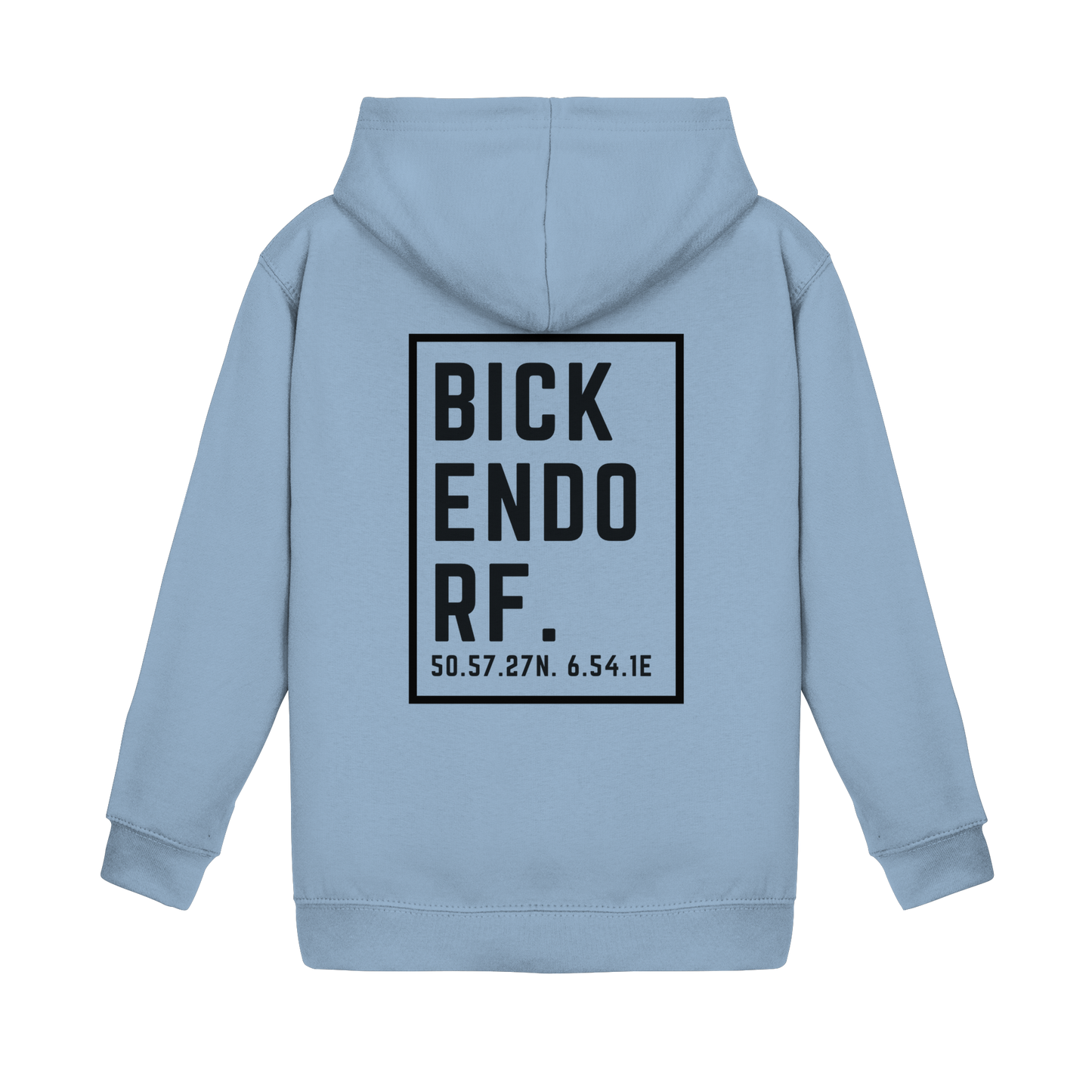 Bickendorf Koordinaten (großer Druck auf dem Rücken) - Kids Basic Hoodie