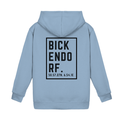 Bickendorf Koordinaten (großer Druck auf dem Rücken) - Kids Basic Hoodie