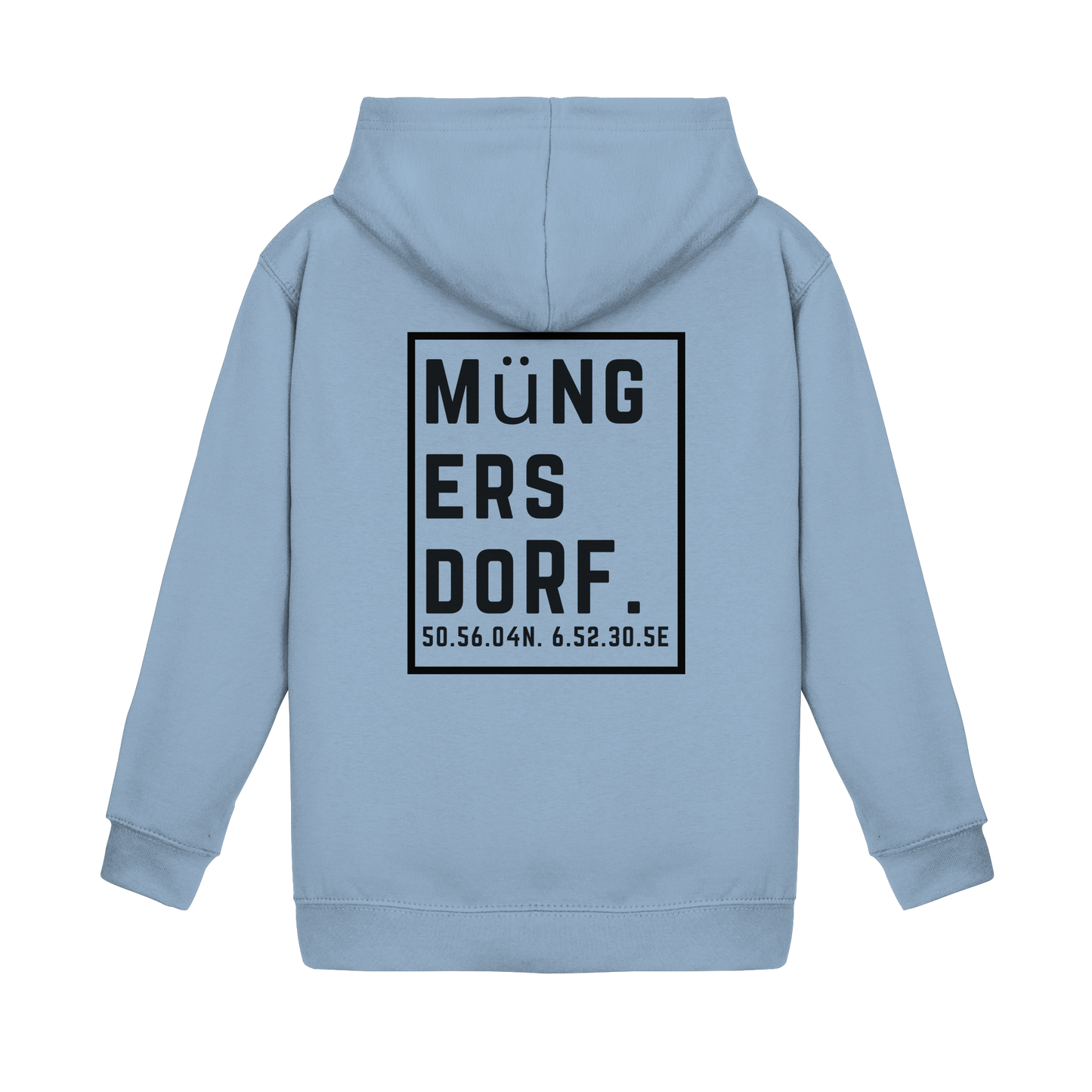 Müngersdorf Koordinaten (großer Druck auf dem Rücken) - Kids Basic Hoodie