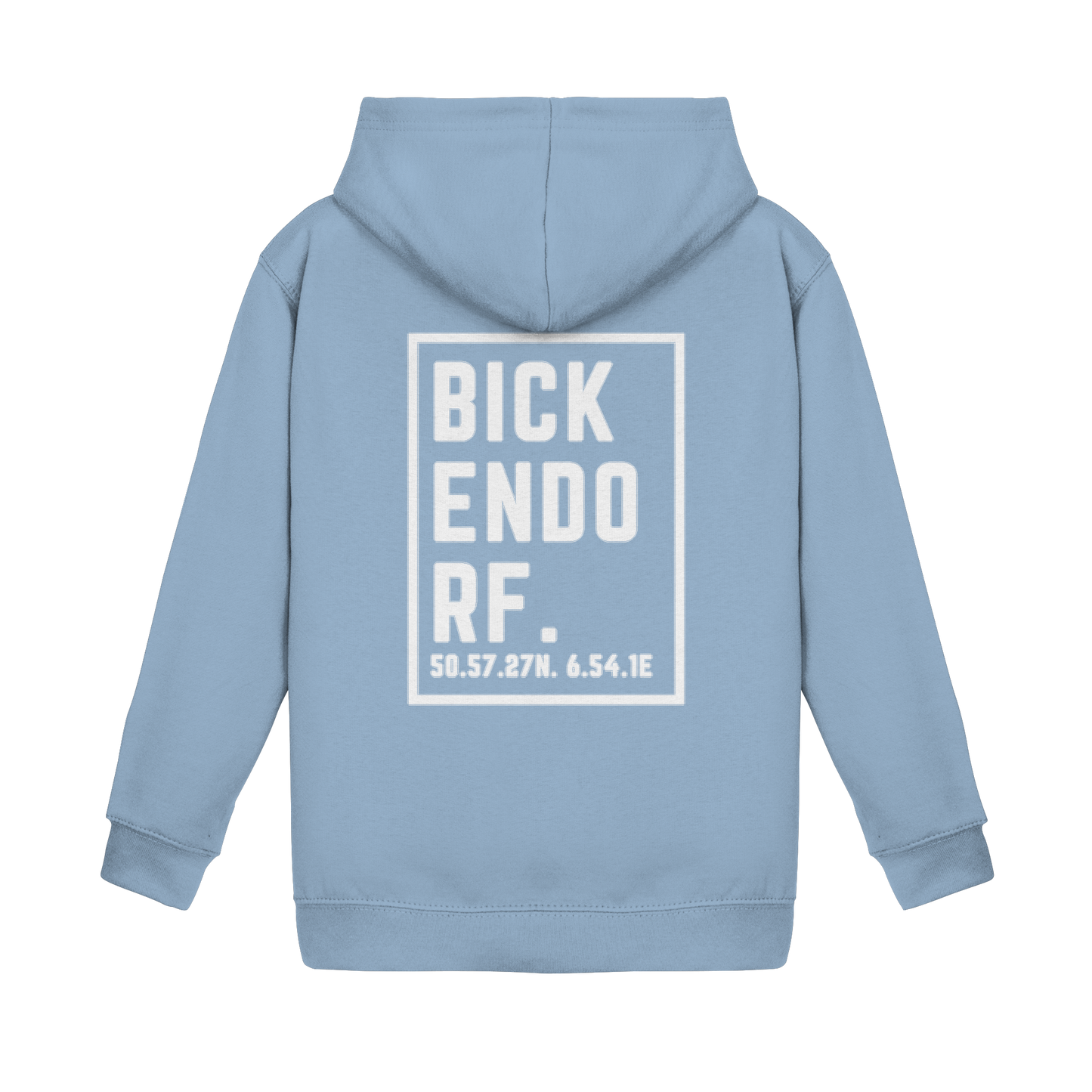 Bickendorf Koordinaten (großer Druck auf dem Rücken) - Kids Basic Hoodie