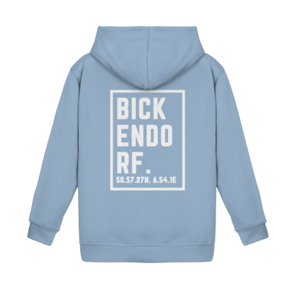 Bickendorf Koordinaten (großer Druck auf dem Rücken) - Kids Basic Hoodie
