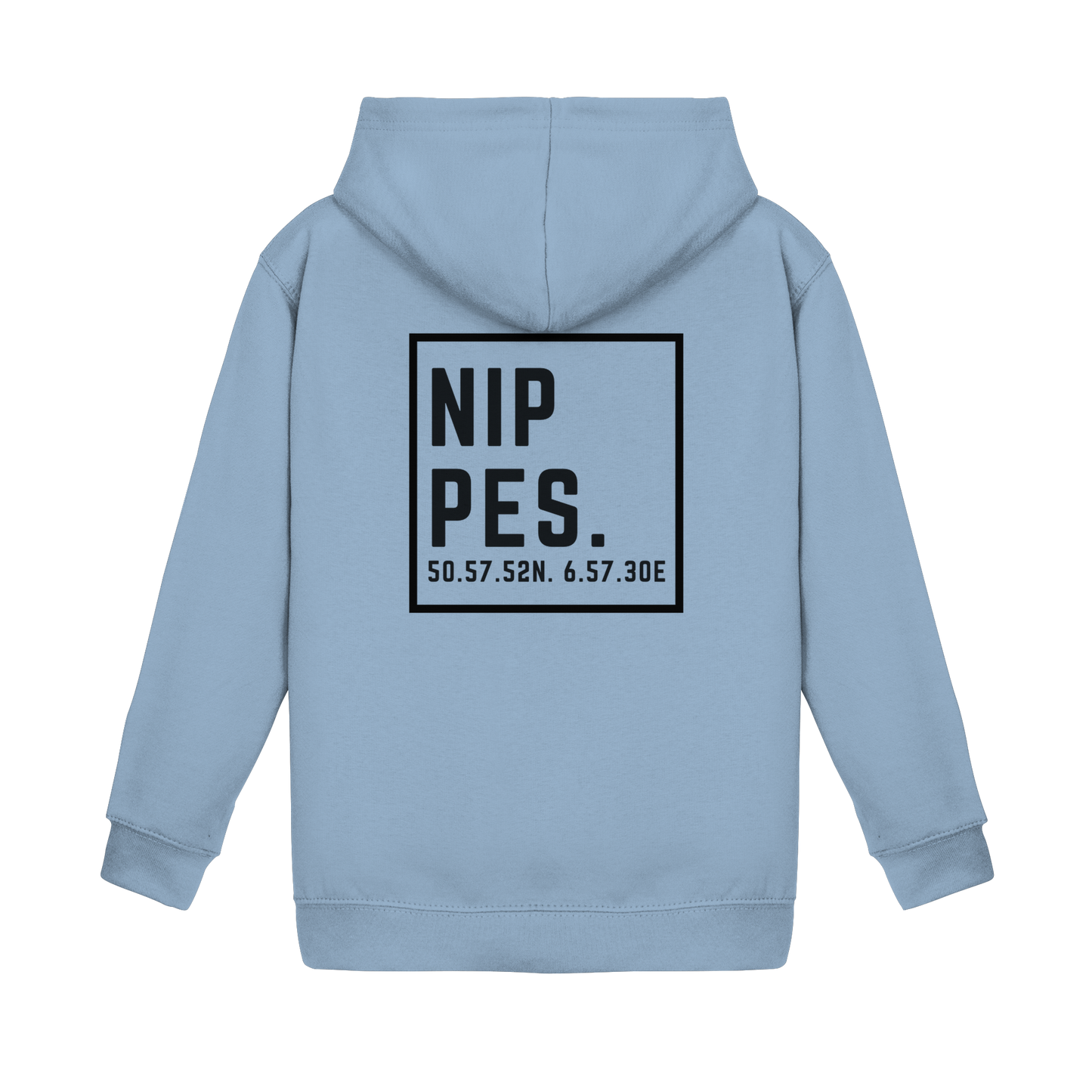 Nippes Koordinaten (großer Druck auf dem Rücken) - Kids Basic Hoodie
