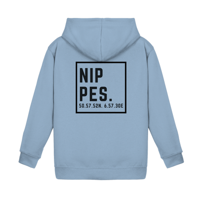 Nippes Koordinaten (großer Druck auf dem Rücken) - Kids Basic Hoodie
