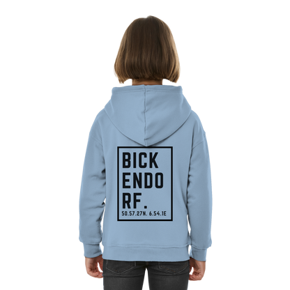 Bickendorf Koordinaten (großer Druck auf dem Rücken) - Kids Basic Hoodie
