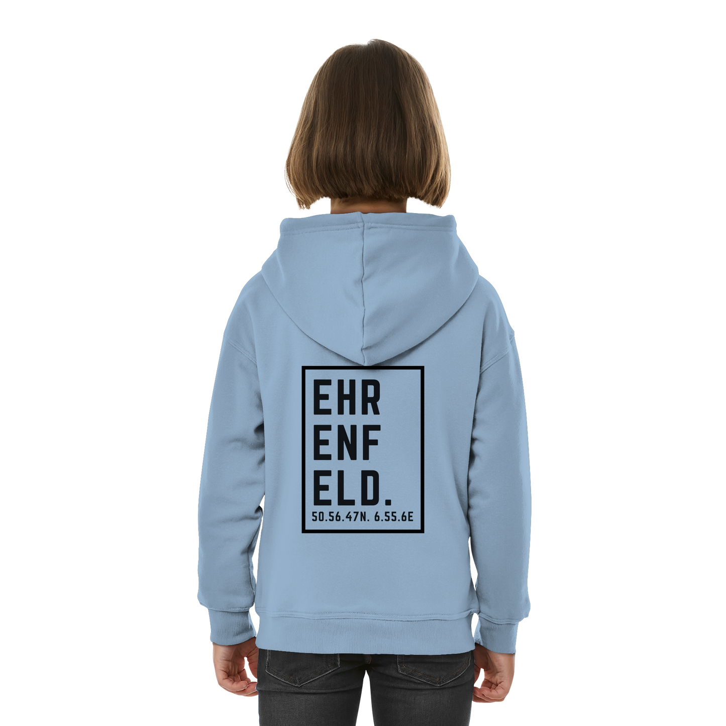 Ehrenfeld Koordinaten (großer Druck auf dem Rücken) - Kids Basic Hoodie