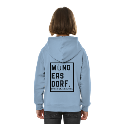 Müngersdorf Koordinaten (großer Druck auf dem Rücken) - Kids Basic Hoodie