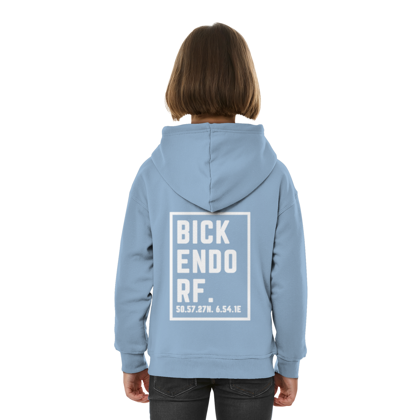 Bickendorf Koordinaten (großer Druck auf dem Rücken) - Kids Basic Hoodie