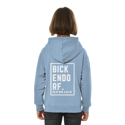 Bickendorf Koordinaten (großer Druck auf dem Rücken) - Kids Basic Hoodie