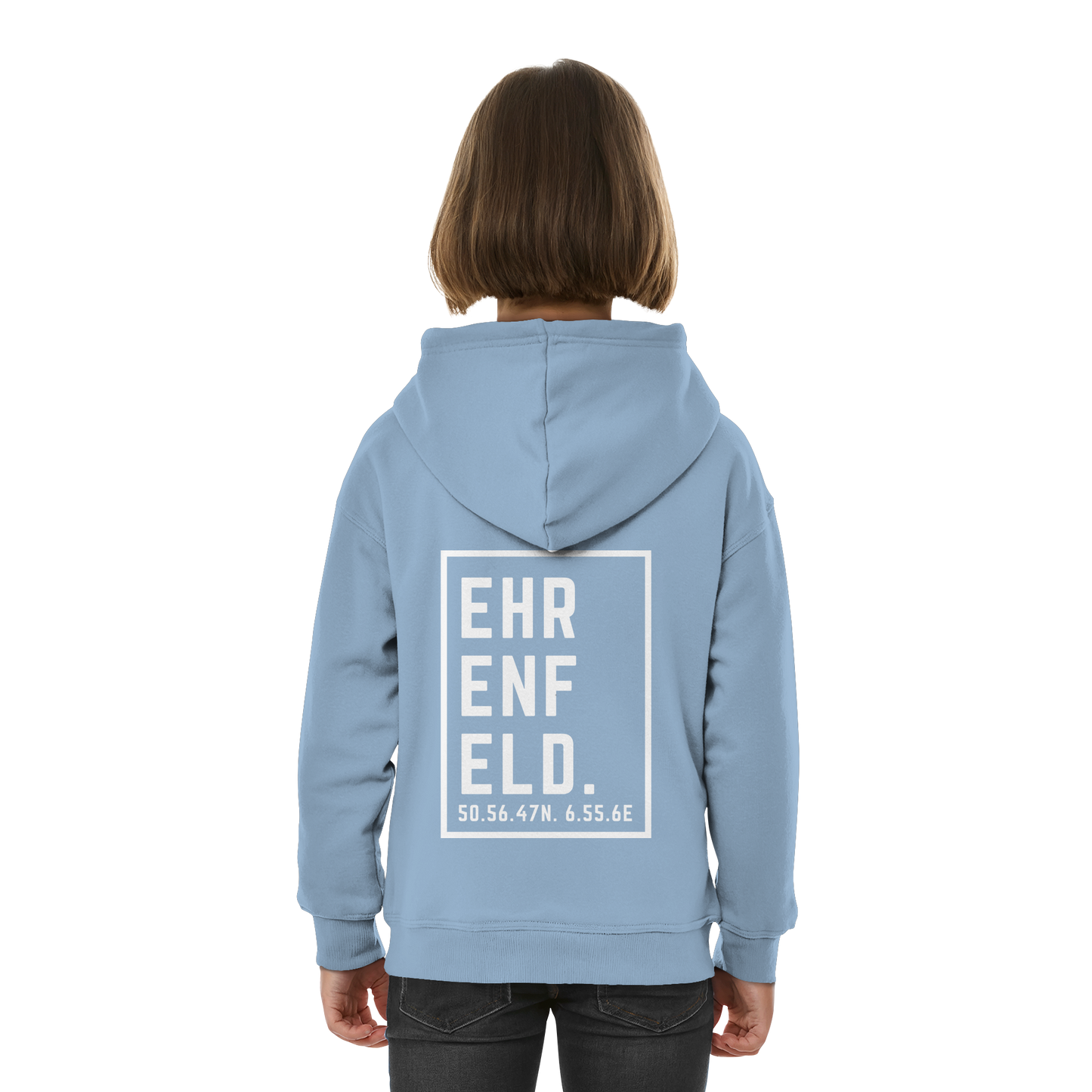 Ehrenfeld Koordinaten (großer Druck auf dem Rücken) - Kids Basic Hoodie