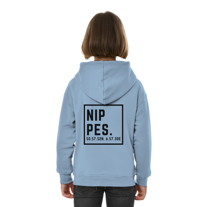 Nippes Koordinaten (großer Druck auf dem Rücken) - Kids Basic Hoodie