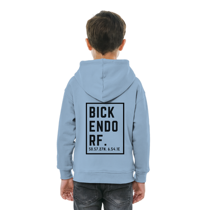 Bickendorf Koordinaten (großer Druck auf dem Rücken) - Kids Basic Hoodie