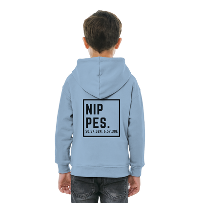 Nippes Koordinaten (großer Druck auf dem Rücken) - Kids Basic Hoodie