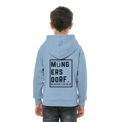 Müngersdorf Koordinaten (großer Druck auf dem Rücken) - Kids Basic Hoodie
