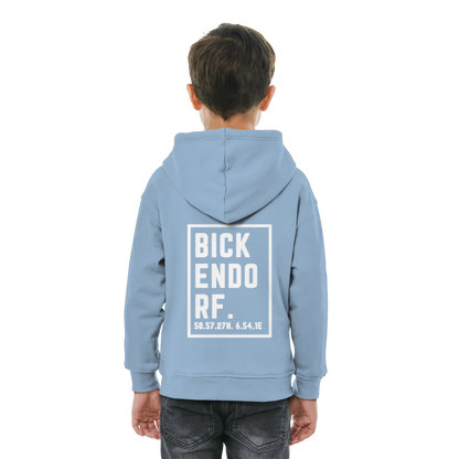 Bickendorf Koordinaten (großer Druck auf dem Rücken) - Kids Basic Hoodie