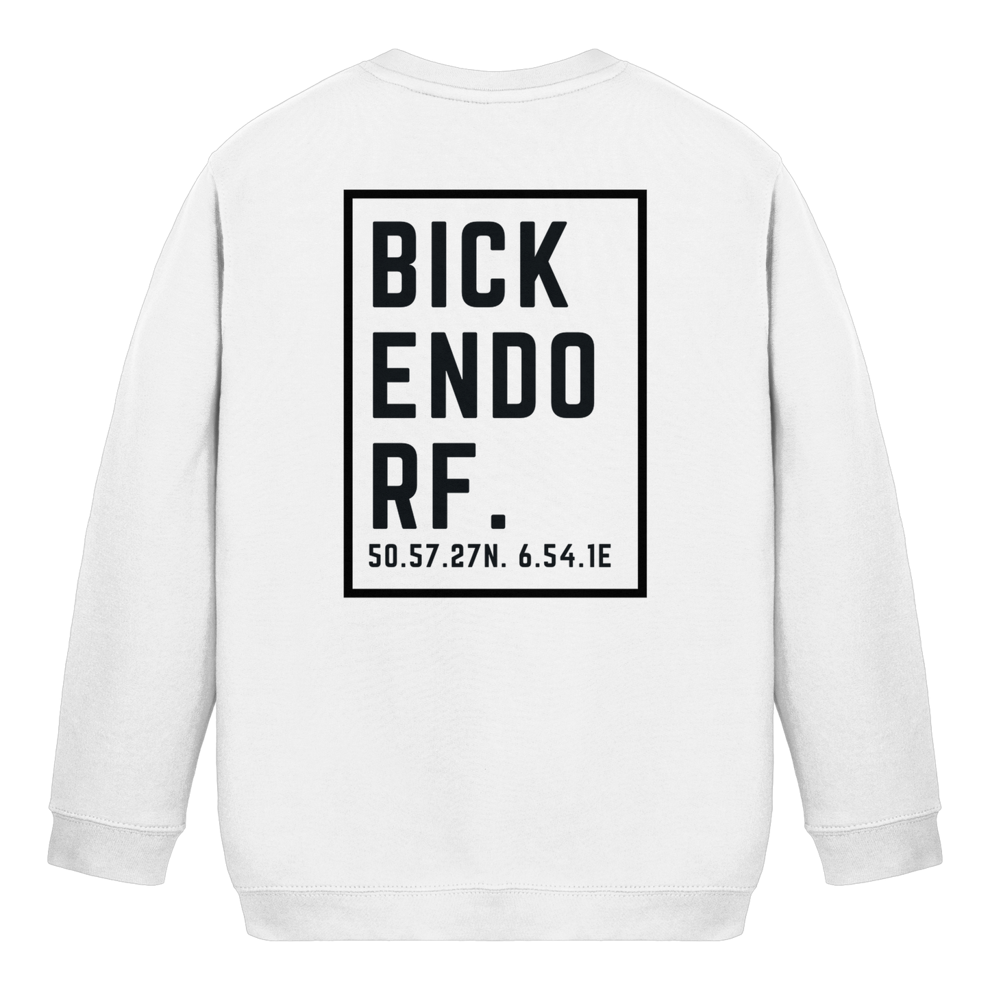 Bickendorf Koordinaten (großer Druck auf dem  Rücken) - Kids Basic Sweatshirt