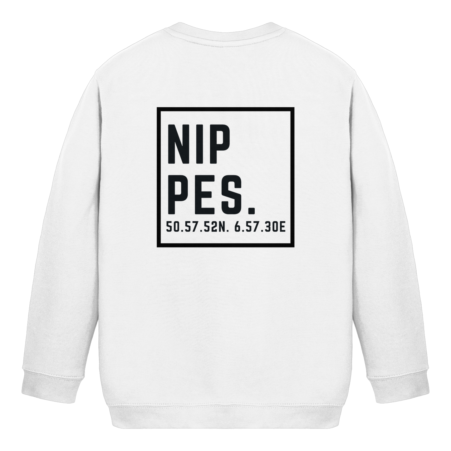 Nippes Koordinaten (großer Druck auf dem Rücken) - Kids Basic Sweatshirt