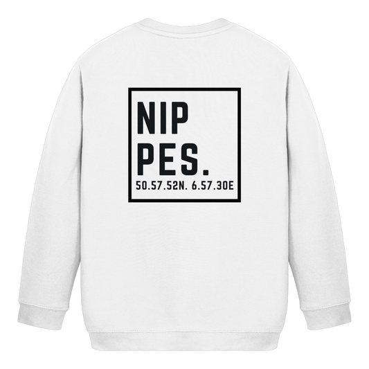 Nippes Koordinaten (großer Druck auf dem Rücken) - Kids Basic Sweatshirt