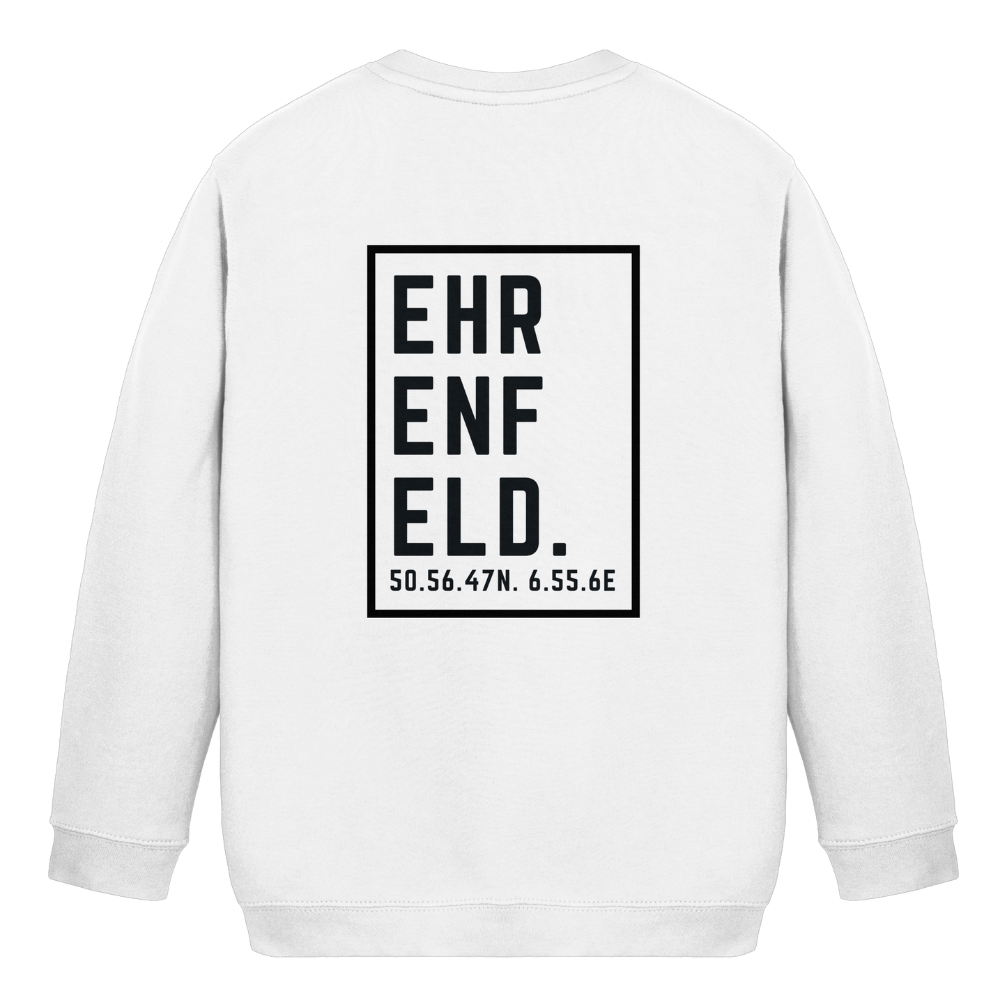 Ehrenfeld Koordinaten (großer Druck auf dem Rücken) - Kids Basic Sweatshirt